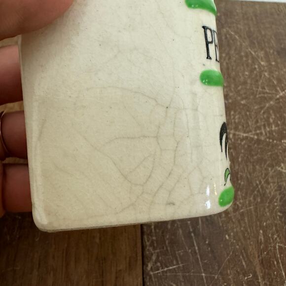 Vintage porcelain Pepper book with chicken REPLACEMENT seasoning shaker - Picture 7 of 8